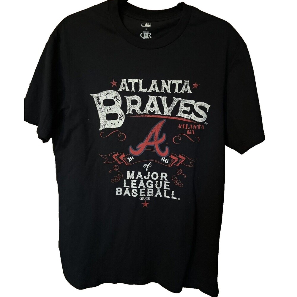 Darius Rucker Collection by Fanatics Atlanta Braves T-Shirt Men's Size Med Black